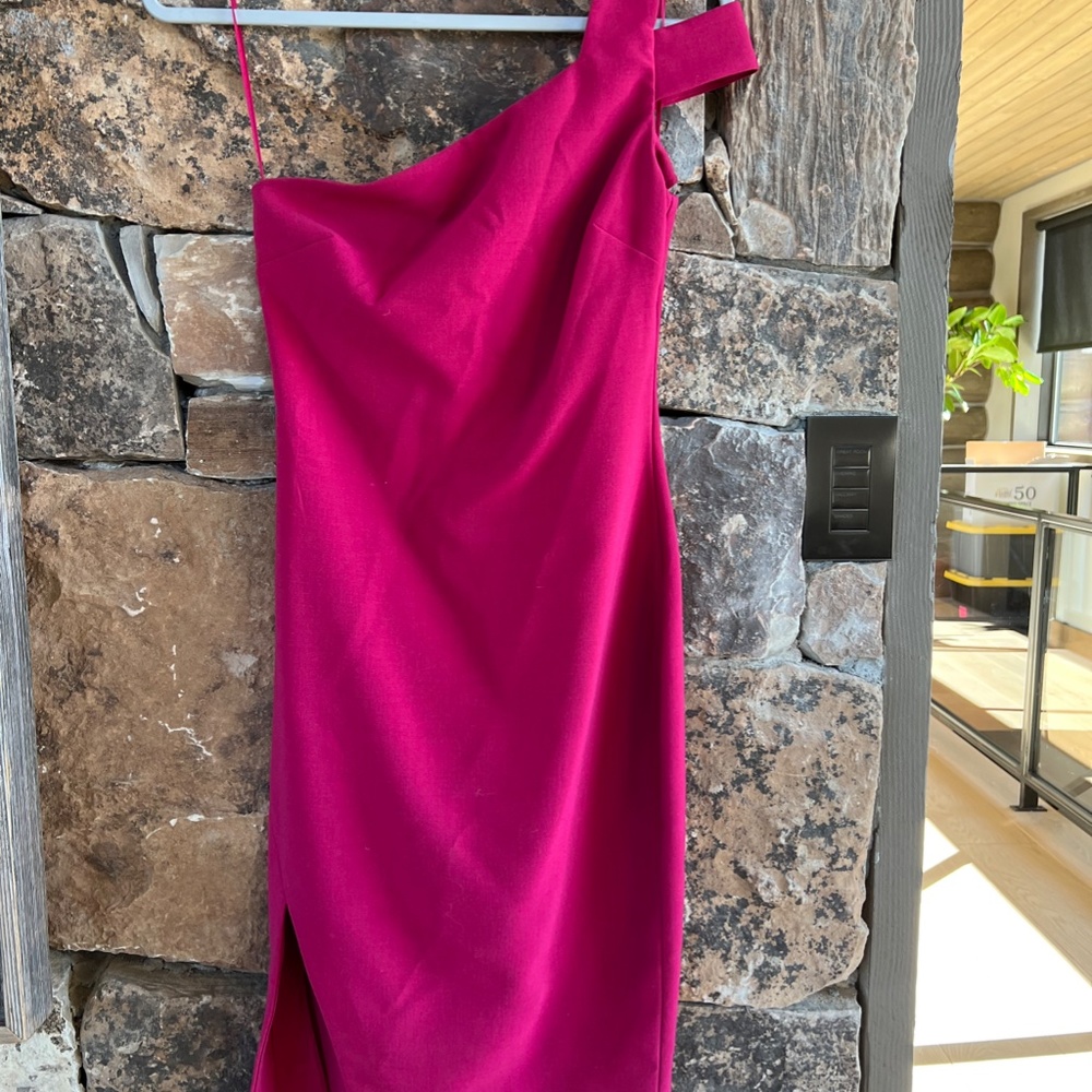 Likely asymmetrical strap dress
